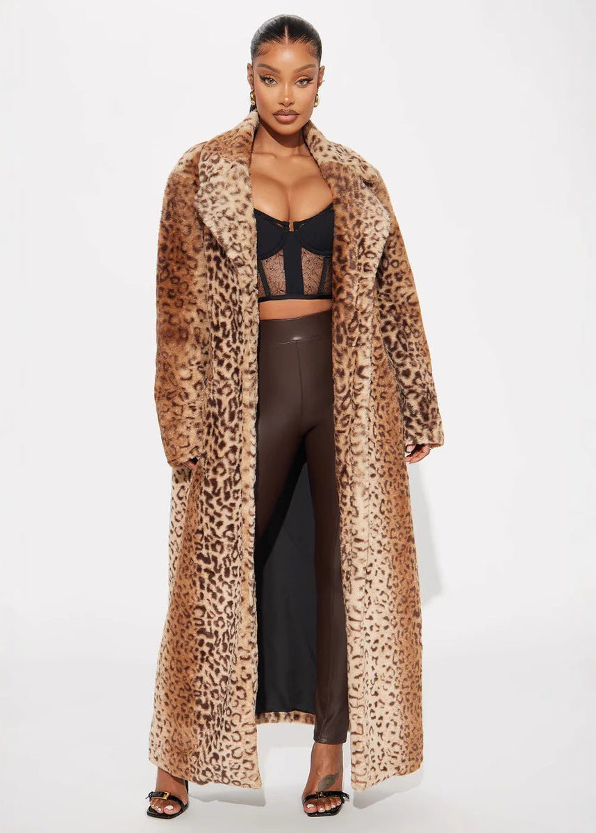 Leopard Faux Fur Coat